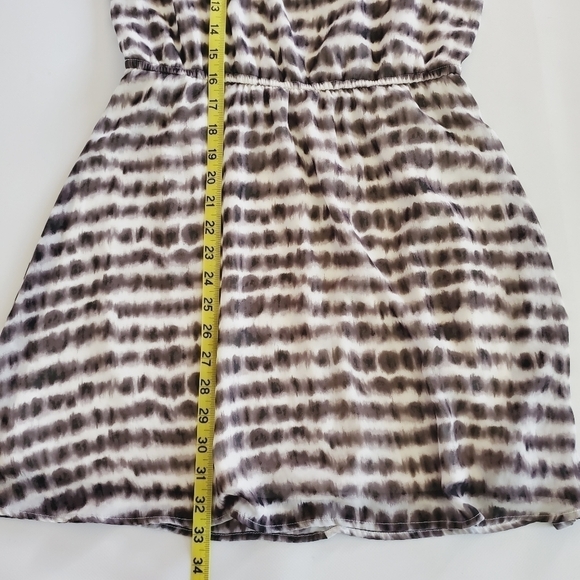 1084 * Forever 21 Spaghetti Strap Mini Dress Black White Size M - Picture 7 of 7